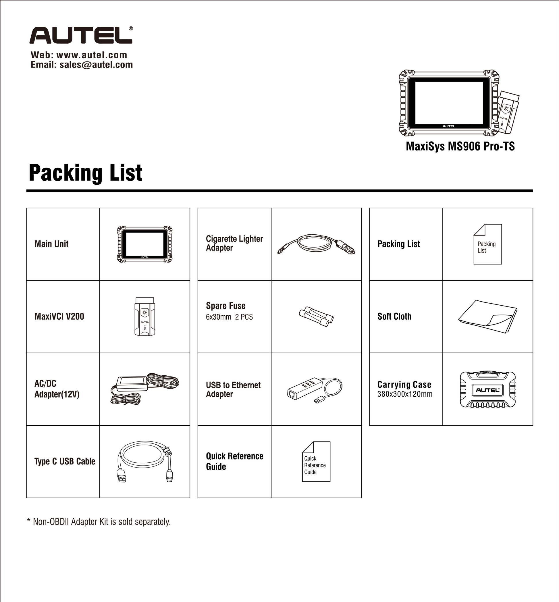 Autel MaxiSYS MS906 Pro-TS