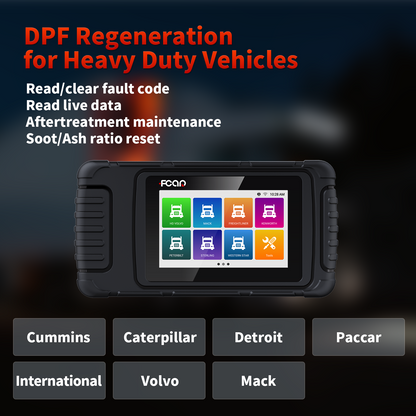 FCAR HDS600 Truck Scan Tool and Car OBDII Scanner | Heavy-Duty Vehicle DPF Regeneration