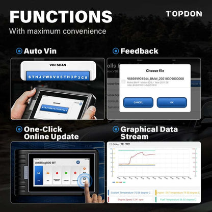 TOPDON ArtiDiag800BT Key Features