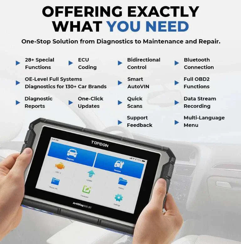TOPDON ArtiDiag900BT Diagnostic Scan Tool Exceptional Functionality