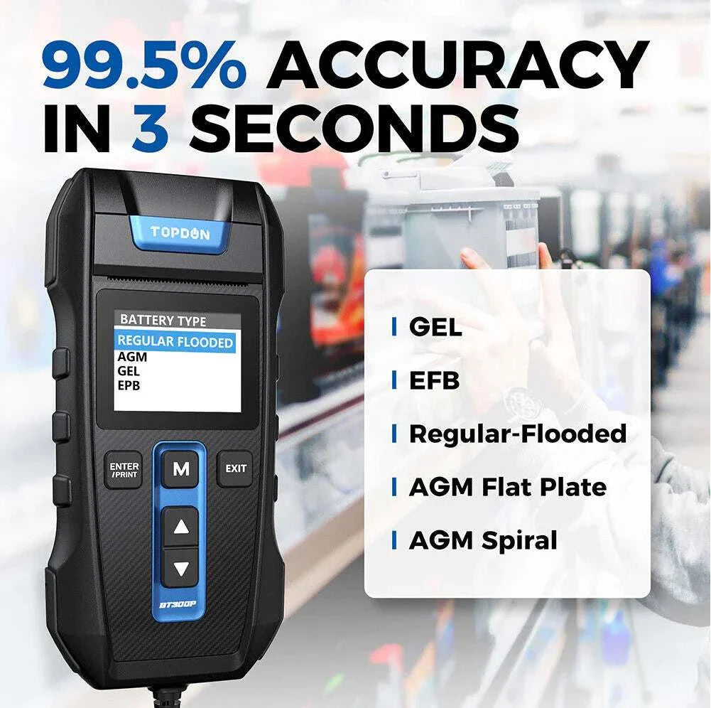 TOPDON BT300P Fast and Accurate Testing