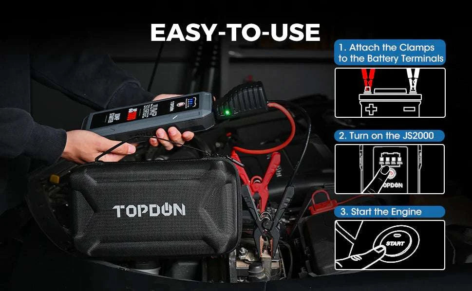 TOPDON JumpSurge JS2000 2000A Jump Starter and 12V Power Bank