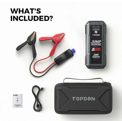 TOPDON JumpSurge JS2000 2000A Jump Starter and 12V Power Bank
