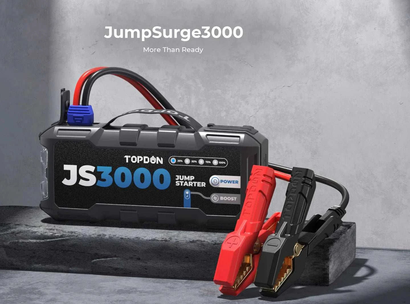 Topdon JS3000 3000A Jump Starter 12V Power Bank