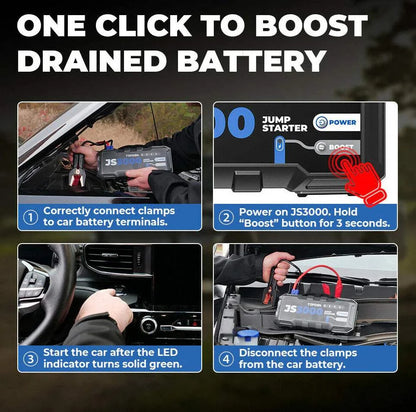 TOPDON JumpSurge JS3000 Jump Starter One Click Boost