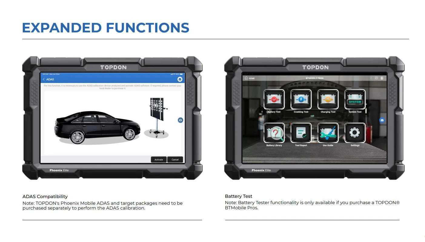 TOPDON Phoenix Elite Expanded Functionalities
