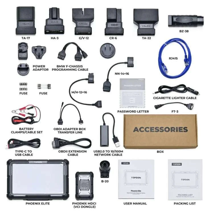 TOPDON Phoenix Elite What's In The Box