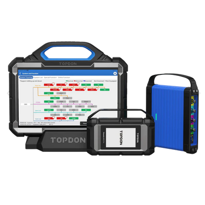 TOPDON Phoenix Max Professional Automotive Diagnostic Scan Tool with 4-channel phoenix oscilloscope