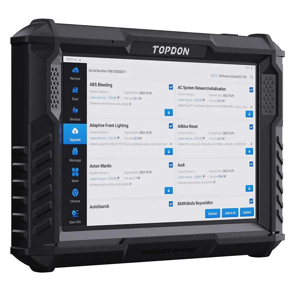 TOPDON Phoenix Remote Diagnostic Features