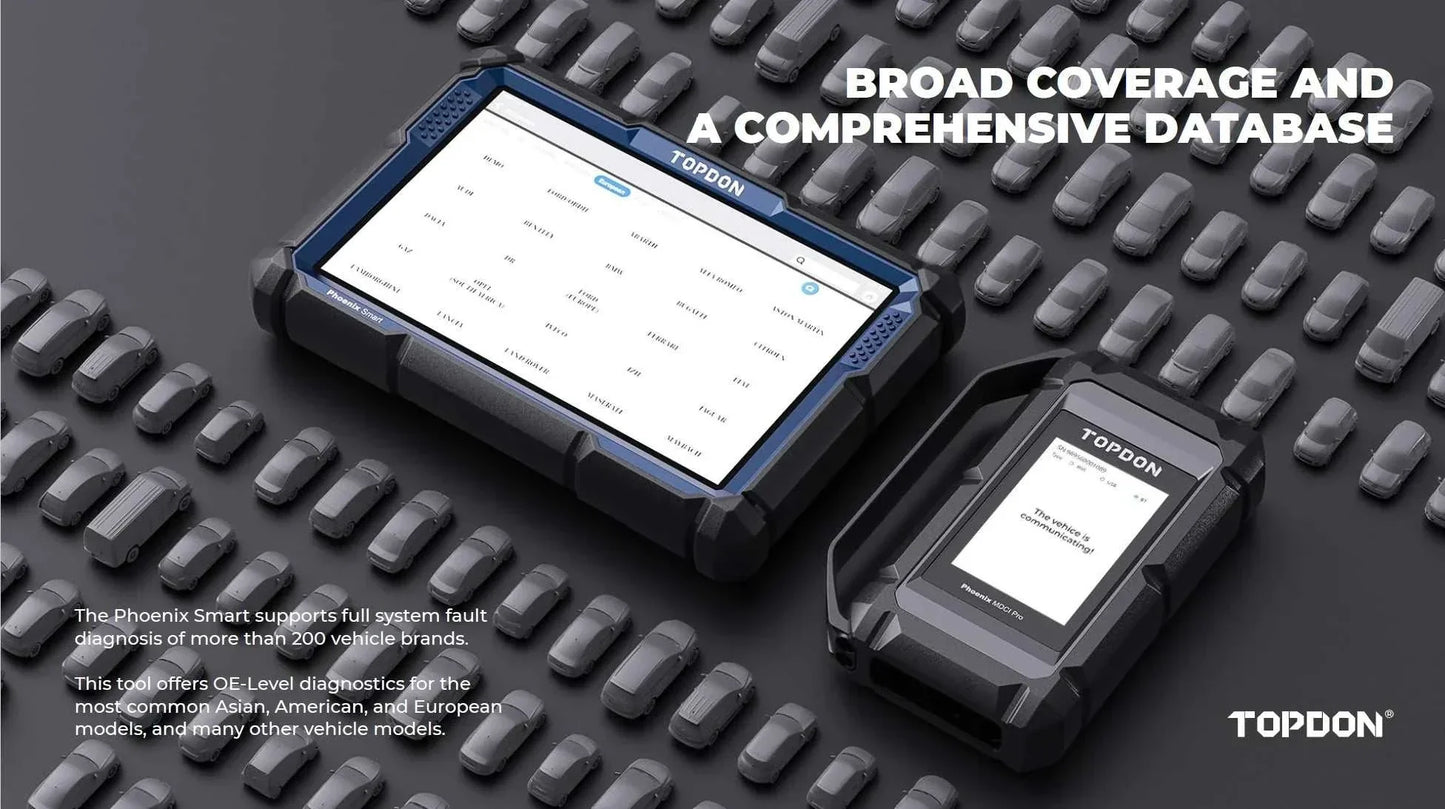 Topdon Phoenix Smart Comprehensive Coverage and Database