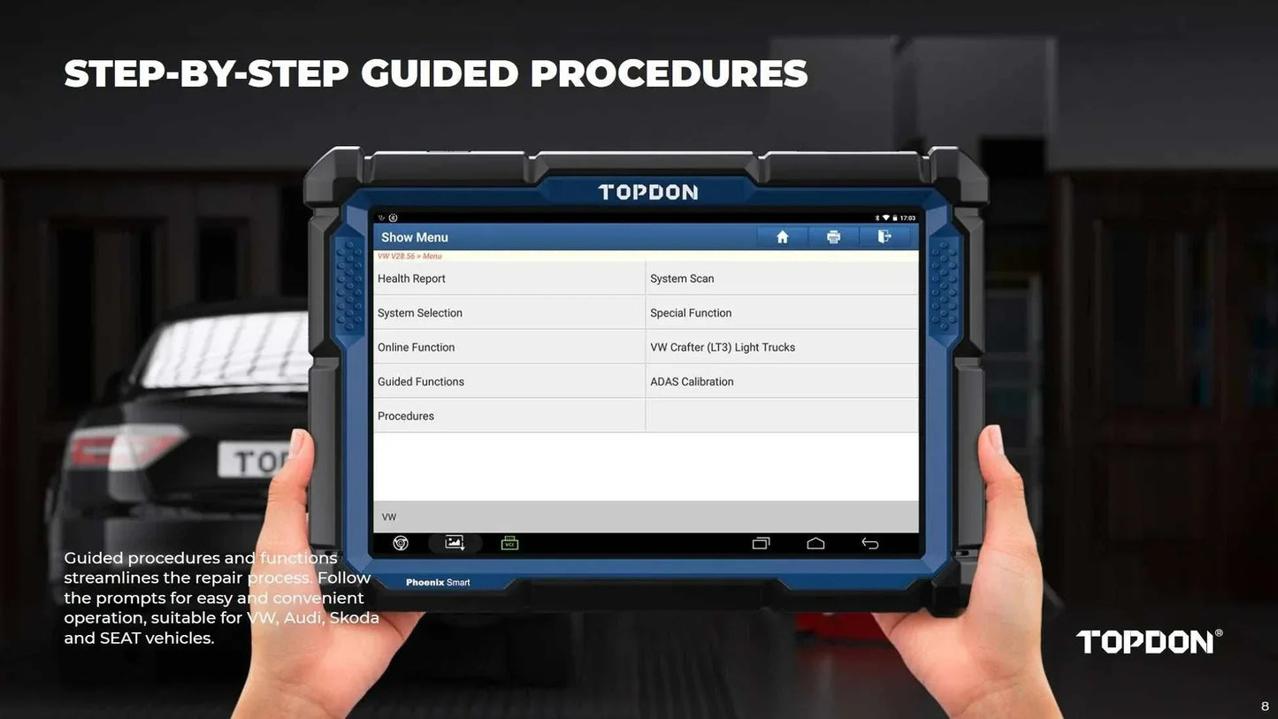 Topdon Phoenix Smart Guided Procedures