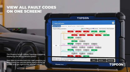 Topdon Phoenix Smart Fault Code Search Topology Mapping