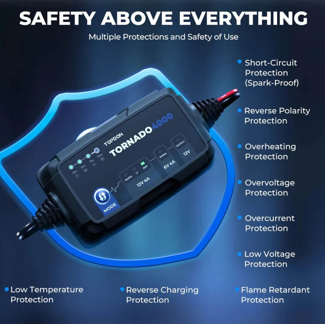 TOPDON Tornado4000 Battery Charger T4000