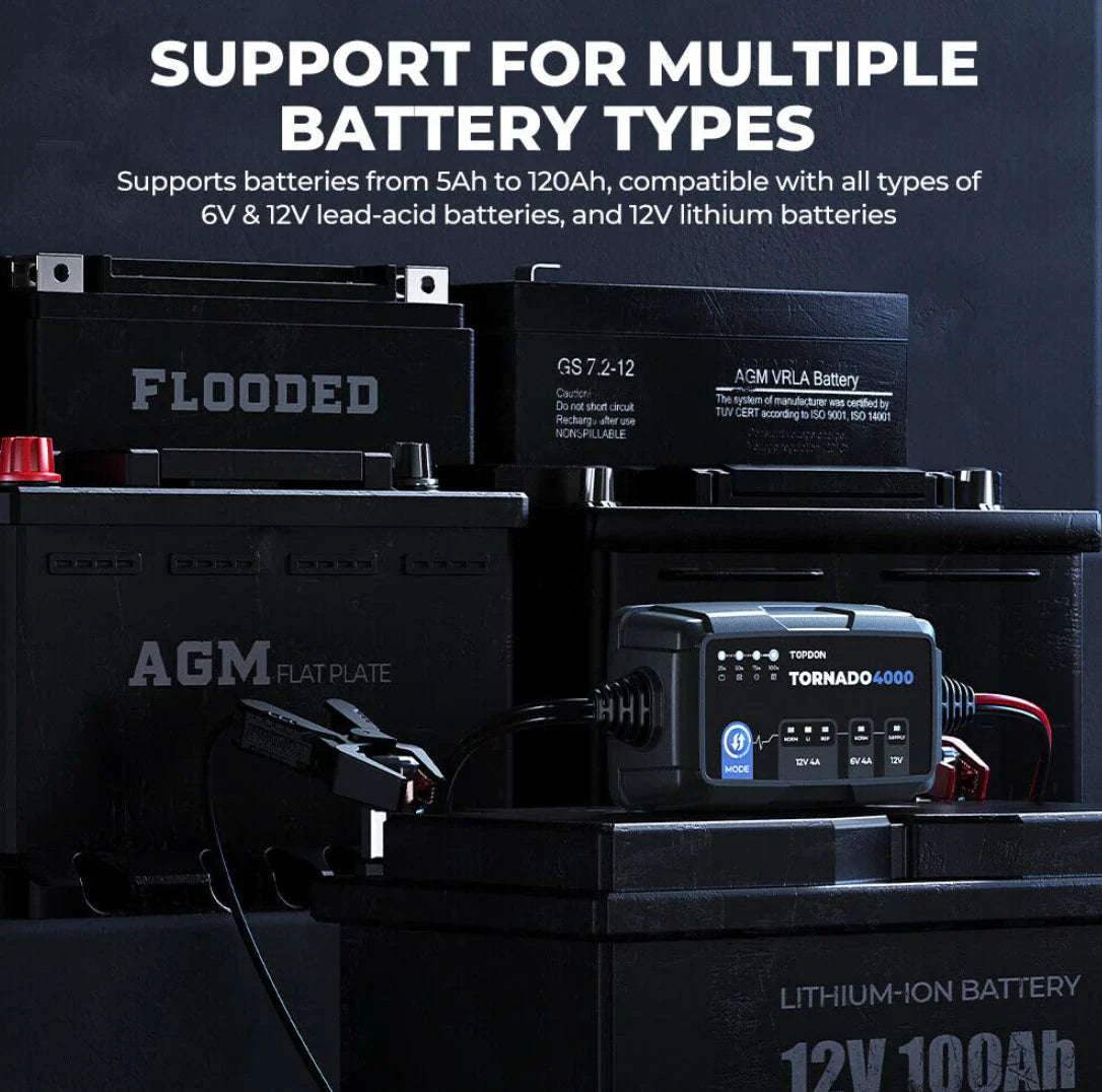 TOPDON Tornado4000 Battery Charger T4000