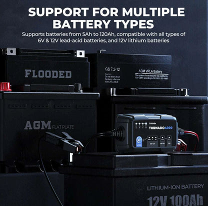 TOPDON Tornado4000 Battery Charger T4000