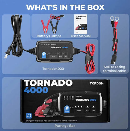 TOPDON Tornado4000 Battery Charger T4000