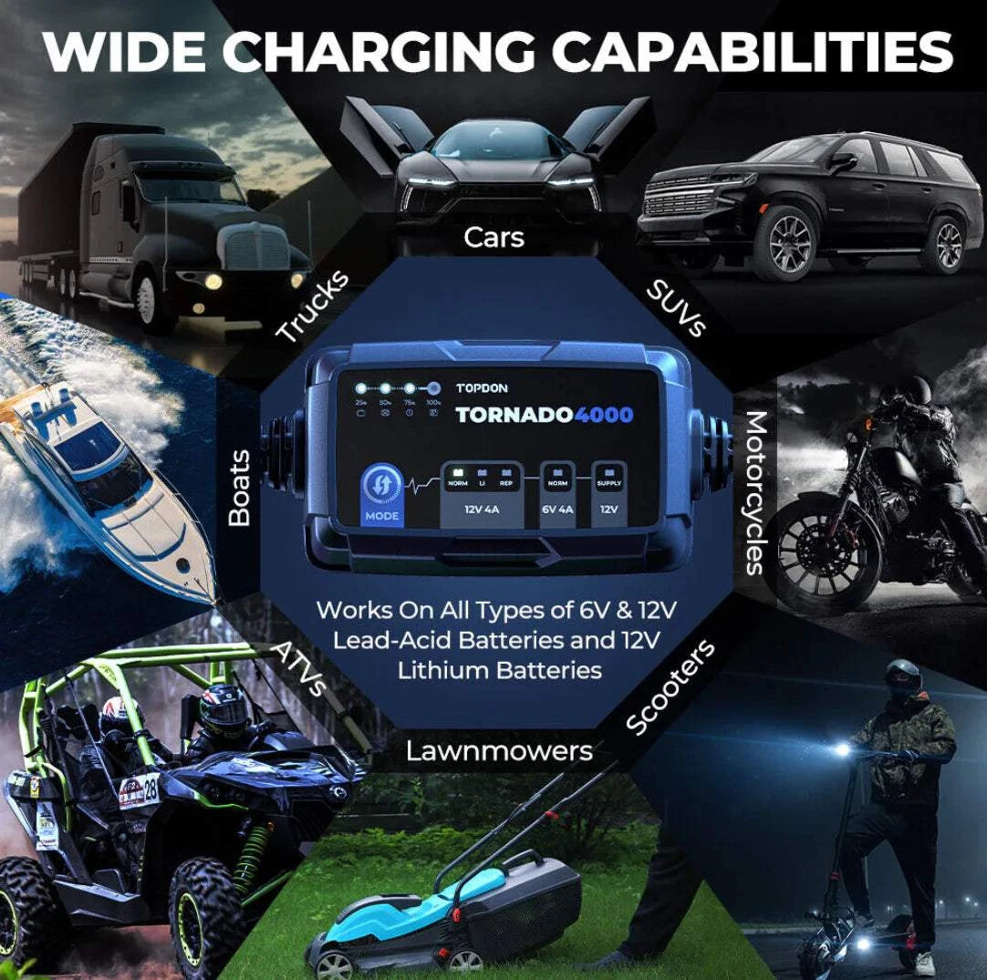 TOPDON Tornado4000 Battery Charger T4000