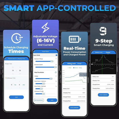 TOPDON TB6000PRO Battery Charger and Tester Features