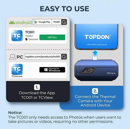 TOPDON TC001 Thermal Imaging Camera Easy to Use