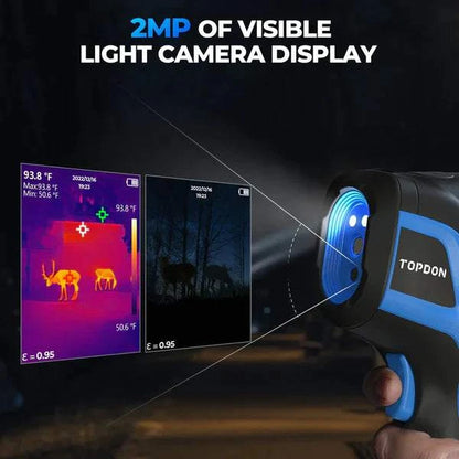 TOPDON TC005 Thermal Imaging Camera 2MP of Visible Light Camera Display