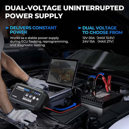 TOPDON T30A Battery Charger for 6V/12V/24V