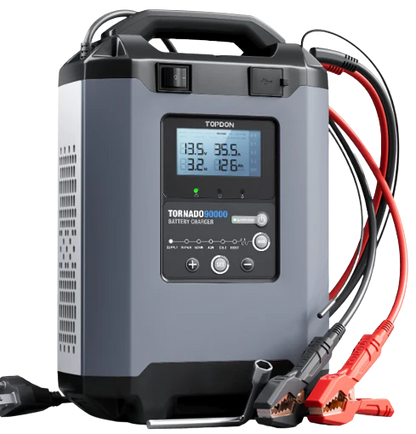 TOPDON T90000 Smart Battery Charger Voltage Stabiliser Power Supply T90 12V and 24V