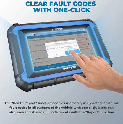TOPDON ArtiDiag PRO Clear Fault Codes