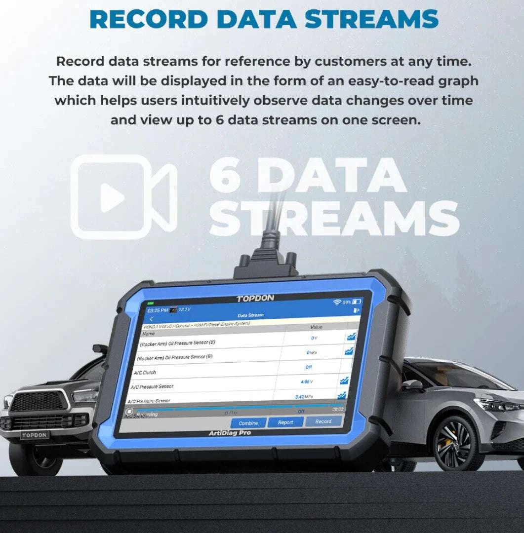 TOPDON ArtiDiag PRO Record Data Streams