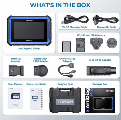 TOPDON ArtiDiag PRO What's Included